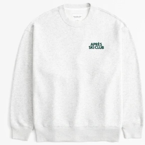 Abercrombie and Fitch Apres Ski Club Crewneck Sweatshirt Small viral - Picture 2 of 6